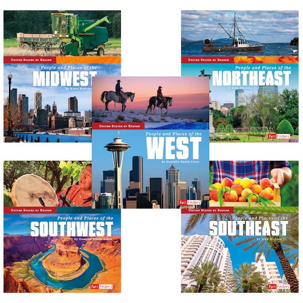Fact Finders United States by Region Book Set, Set of 5 9781515724667 - main